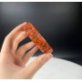 VÒNG TAY THẠCH ANH TÓC ĐỎ BẢN KHÚC (SIZE TO)