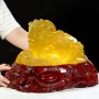 THIỀM THỪ THẠCH ANH VÀNG 8,6KG (NGUYÊN ĐÁ)