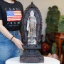 TƯỢNG PHẬT A DI ĐÀ ĐÁ THẠCH ANH TRẮNG VIP