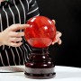 QUẢ CẦU ĐÁ OBSIDIAN ĐỎ 2,6KG - 12,6CM + ĐẾ ĐÈN XOAY