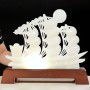 THUYỀN BUỒM - THUẬN BUỒM XUÔI GIÓ NGỌC ONYX TRẮNG 40CM (MẪU 5)