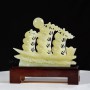 TÁC PHẨM THUẬN BUỒM XUÔI GIÓ NGỌC ONYX XANH 21CM