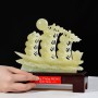 TÁC PHẨM THUẬN BUỒM XUÔI GIÓ NGỌC ONYX XANH 21CM