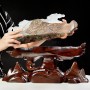 TƯỢNG NGỰA ĐÁ THẠCH ANH TRẮNG - TƯỢNG SONG MÃ PHI NƯỚC ĐẠI 2,67KG (NGUYÊN ĐÁ)