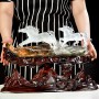 TƯỢNG NGỰA ĐÁ THẠCH ANH TRẮNG - TƯỢNG SONG MÃ PHI NƯỚC ĐẠI 2,67KG (NGUYÊN ĐÁ)