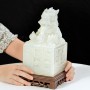 ẤN RỒNG NGỌC ONYX TRẮNG TỰ NHIÊN 22,5CM