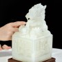 ẤN RỒNG NGỌC ONYX TRẮNG TỰ NHIÊN 22,5CM