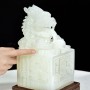 ẤN RỒNG NGỌC ONYX TRẮNG TỰ NHIÊN 22,5CM