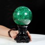 QUẢ CẦU ĐÁ KHỔNG TƯỚC MALACHITE (ĐÁ LÔNG CÔNG) 2,96KG - 11,5CM