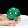 QUẢ CẦU ĐÁ KHỔNG TƯỚC MALACHITE (ĐÁ LÔNG CÔNG) 2,96KG - 11,5CM