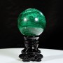 QUẢ CẦU ĐÁ KHỔNG TƯỚC MALACHITE (ĐÁ LÔNG CÔNG) 2,96KG - 11,5CM