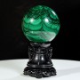 QUẢ CẦU ĐÁ KHỔNG TƯỚC MALACHITE (ĐÁ LÔNG CÔNG) 3,75KG - 12,5CM