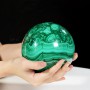 QUẢ CẦU ĐÁ KHỔNG TƯỚC MALACHITE (ĐÁ LÔNG CÔNG) 4,35KG - 13,2CM