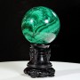 QUẢ CẦU ĐÁ KHỔNG TƯỚC MALACHITE (ĐÁ LÔNG CÔNG) 4,35KG - 13,2CM