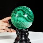 QUẢ CẦU ĐÁ KHỔNG TƯỚC MALACHITE (ĐÁ LÔNG CÔNG) 4,35KG - 13,2CM