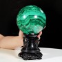QUẢ CẦU ĐÁ KHỔNG TƯỚC MALACHITE (ĐÁ LÔNG CÔNG) 4,35KG - 13,2CM