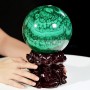 QUẢ CẦU ĐÁ KHỔNG TƯỚC MALACHITE (ĐÁ LÔNG CÔNG) 5,68KG - 14,5CM