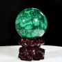QUẢ CẦU ĐÁ KHỔNG TƯỚC MALACHITE (ĐÁ LÔNG CÔNG) 5,68KG - 14,5CM