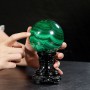 QUẢ CẦU ĐÁ LÔNG CÔNG MALACHITE 1,42KG - 9CM