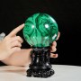 QUẢ CẦU ĐÁ LÔNG CÔNG MALACHITE 4,42KG - 13CM