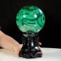 QUẢ CẦU ĐÁ LÔNG CÔNG MALACHITE 4,42KG - 13CM