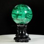 QUẢ CẦU ĐÁ LÔNG CÔNG MALACHITE 4,42KG - 13CM