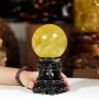 QUẢ CẦU THẠCH ANH VÀNG 1,31KG - 9,8CM