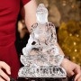 TƯỢNG PHẬT A DI ĐÀ ĐÁ THẠCH ANH TRẮNG VIP 3,52KG