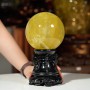 QUẢ CẦU THẠCH ANH VÀNG 2,65KG - 12,5CM