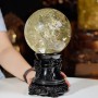 QUẢ CẦU THẠCH ANH VÀNG 3,62KG - 13,8CM