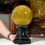 QUẢ CẦU THẠCH ANH VÀNG 3,96KG - 14CM