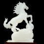 TƯỢNG NGỰA PHONG THỦY NGỌC ONYX TRẮNG 7,55KG - 43CM (NGUA137)