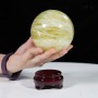 QUẢ CẦU THẠCH ANH VÀNG 1,28KG - 9,6CM