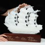 THUYỀN BUỒM - THUẬN BUỒM XUÔI GIÓ NGỌC ONYX TRẮNG 40CM (MẪU 3)