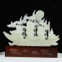 THUYỀN BUỒM - THUẬN BUỒM XUÔI GIÓ NGỌC ONYX TRẮNG 42CM (MẪU 4)