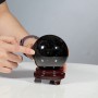 QUẢ CẦU THẠCH ANH ĐEN 1,03KG - 9,1CM