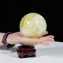 QUẢ CẦU THẠCH ANH VÀNG 1,2KG - 9,5CM