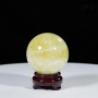 QUẢ CẦU THẠCH ANH VÀNG 1,2KG - 9,5CM