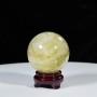 QUẢ CẦU THẠCH ANH VÀNG 1,24KG - 9,6CM