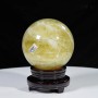 QUẢ CẦU THẠCH ANH VÀNG 3,43KG - 13,6CM
