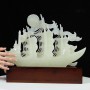 THUYỀN BUỒM - THUẬN BUỒM XUÔI GIÓ NGỌC ONYX TRẮNG 42CM (MẪU 4)