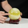 QUẢ CẦU THẠCH ANH VÀNG 1,67KG - 10,6CM