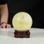 QUẢ CẦU THẠCH ANH VÀNG 1,83KG - 11CM