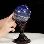 QUẢ CẦU XANH BIỂN LAPIS LAZULI 2,04KG - 11CM