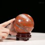CẦU NGỌC BÍCH ĐỎ JASPER 1,54KG - 10,4CM