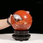 CẦU NGỌC BÍCH ĐỎ JASPER 3,25KG - 13,2CM