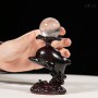 QUẢ CẦU THẠCH ANH TRẮNG SIZE NHỎ (3,5CM) + ĐẾ CÁ HEO