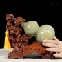QUÀ TẶNG PHONG THỦY - HỒ LÔ NGỌC ONYX XANH KÈM ĐẾ (2)
