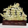 THUYỀN BUỒM - THUẬN BUỒM XUÔI GIÓ NGỌC ONYX XANH 46CM