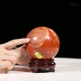 CẦU NGỌC BÍCH ĐỎ JASPER 1,31KG - 9,8CM